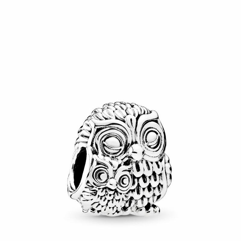 Pandora Charming Owls Charm - Sterling Silver - Canada | IB4244UE